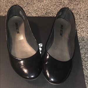 Black flats. Dress shoes